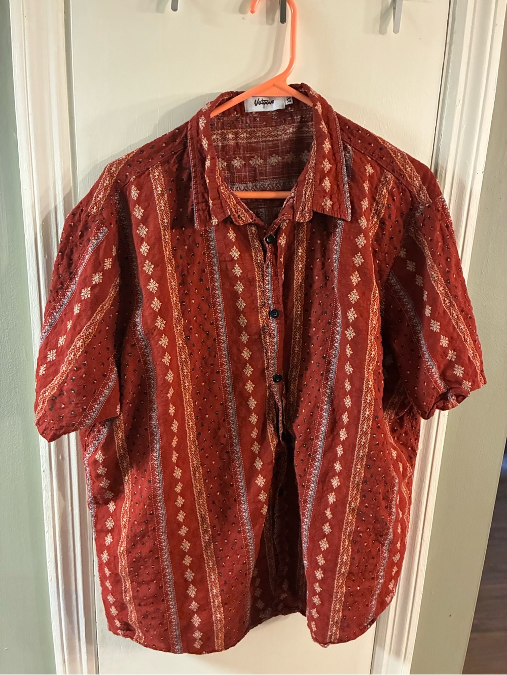 Men's VatPave Short Sleeve Hawaiian Button-Up Shirt Size XXL